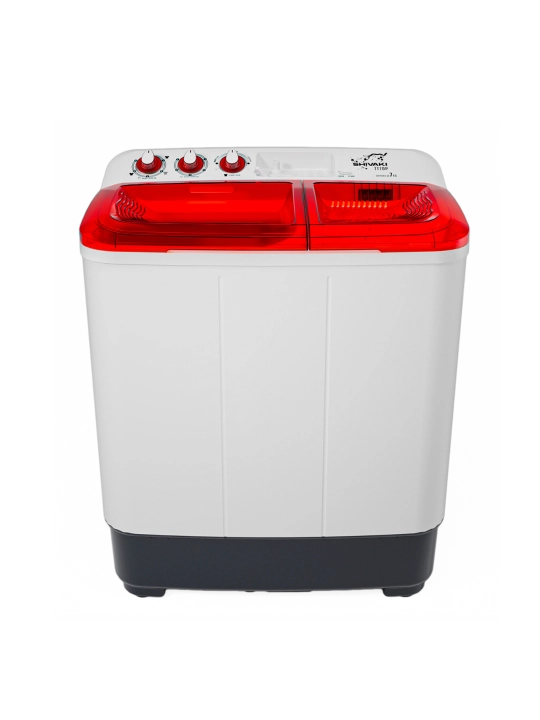 Shivaki TT70P yarimavtomatik kir yuvish mashinasi, qizil - 