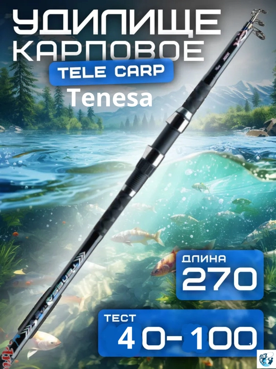 Удилище карповое Tenesa Tele Carp TC, 40-100 г