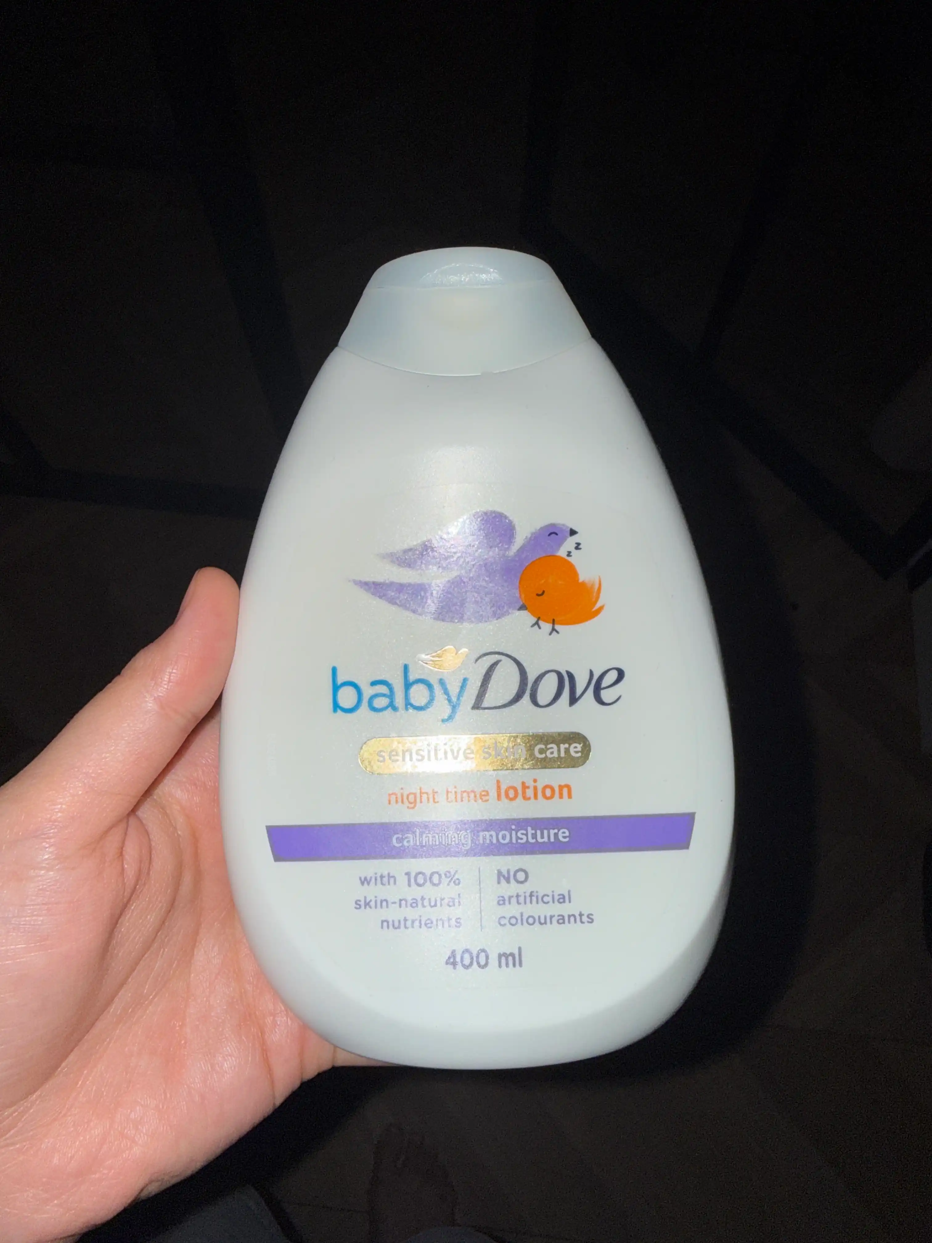 Детский ночной лосьон, Baby Dove, Успокаивающее Увлажнение, 400 мл