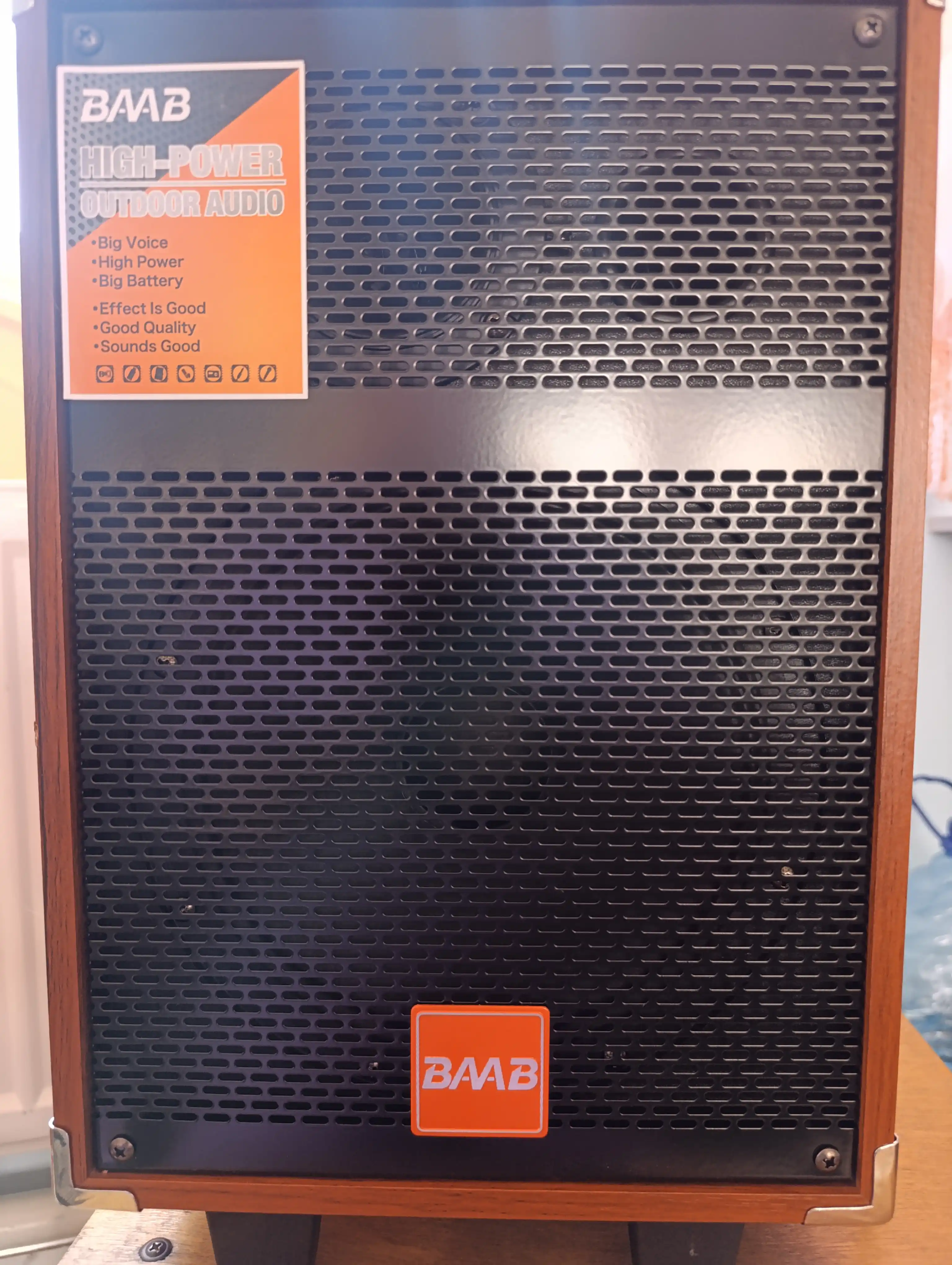 BAAB portativ karaoke Bluetooth karnay mikrofon va pult bilan