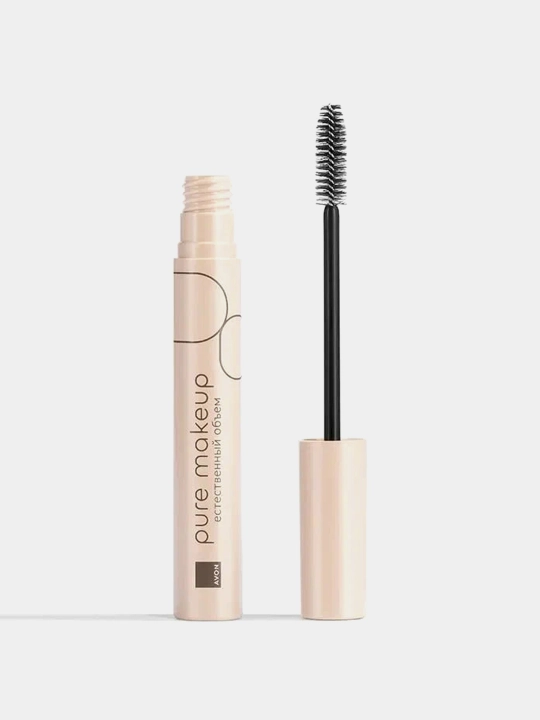 Тушь для ресниц Avon Pure Makeup «Естественный объём», тон Черная, 8 мл - 