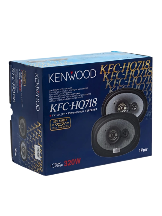 Kenwood KFC-HQ718 avtomobil karnaylari, 3 polosali, 7 × 10 dyuymli, 320 Vt quvvatli, 4 Omli