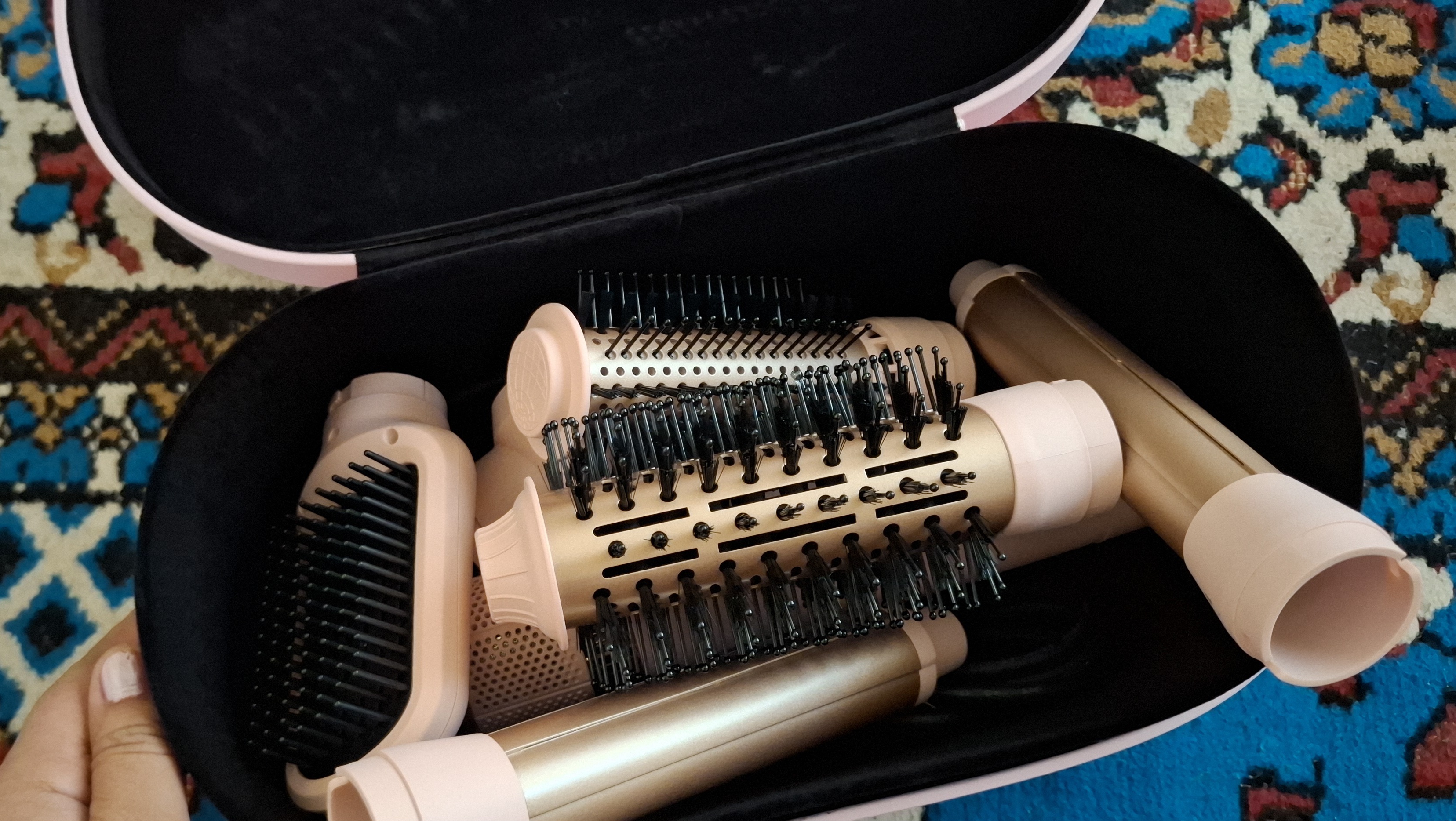 Soch quritgich fen Airwrap JRM styler, 6 tasi 1 da, avtomatik ployka va turmaklash