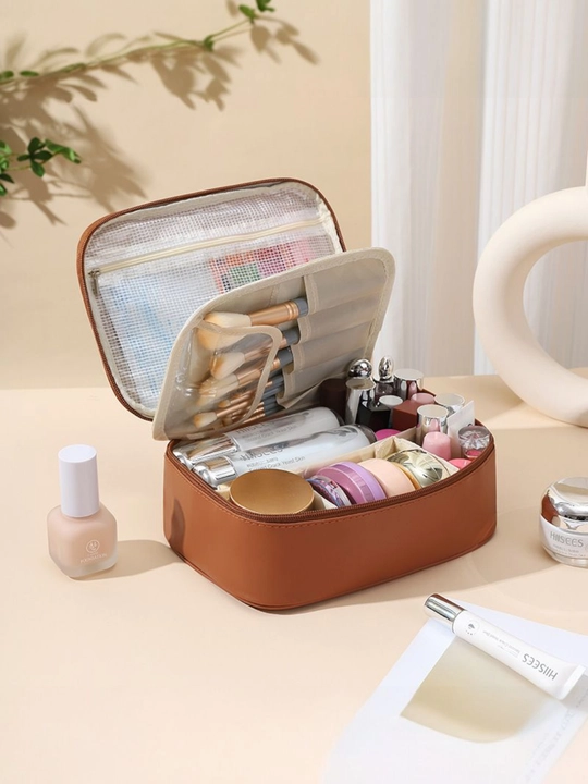 Kosmetika uchun zamonaviy, suvga chidamli organayzer, Travel Bag - katta sig‘imli