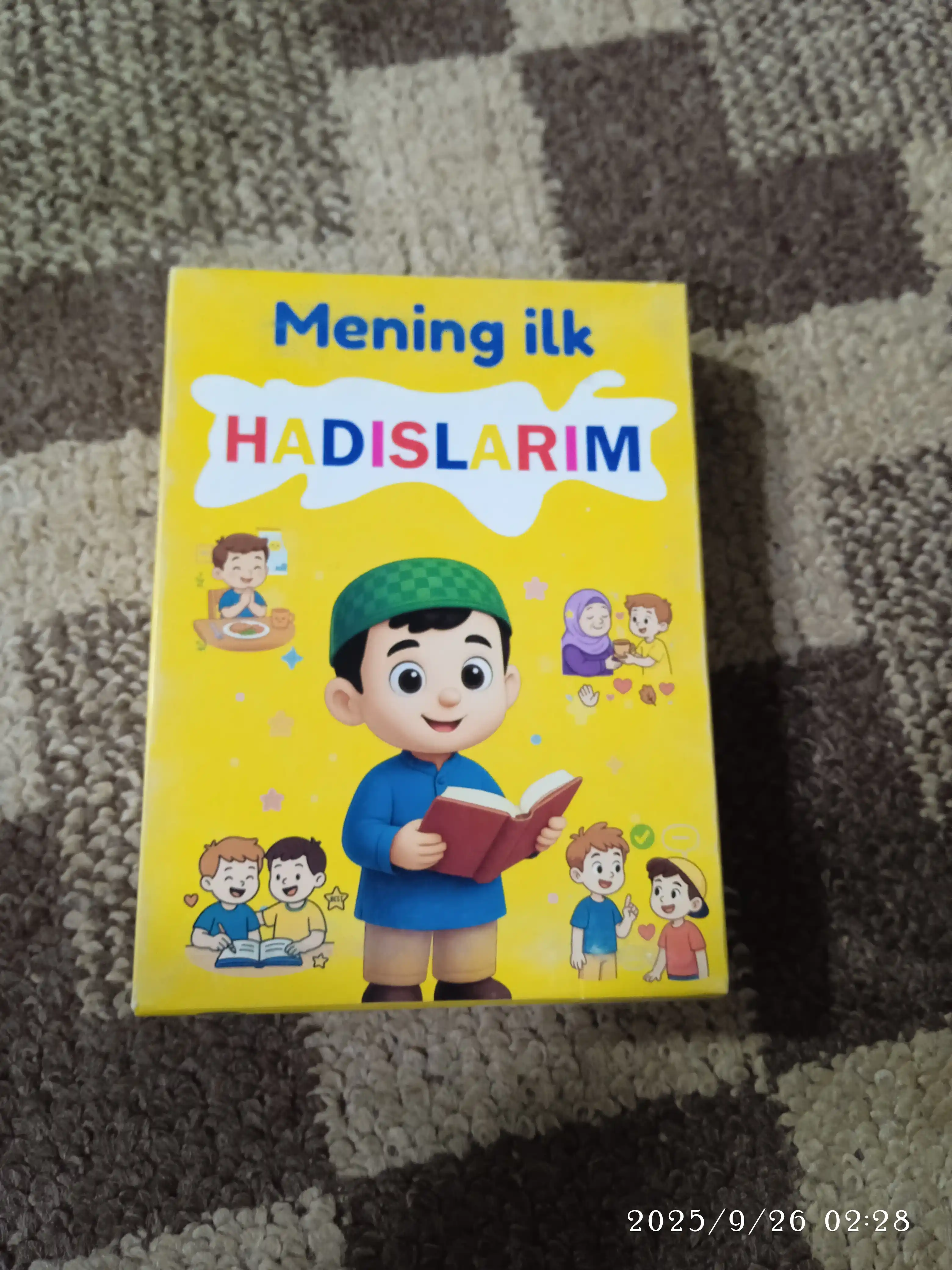 Ilk duolarim va hadislarim - bolalar uchun kartochkalar