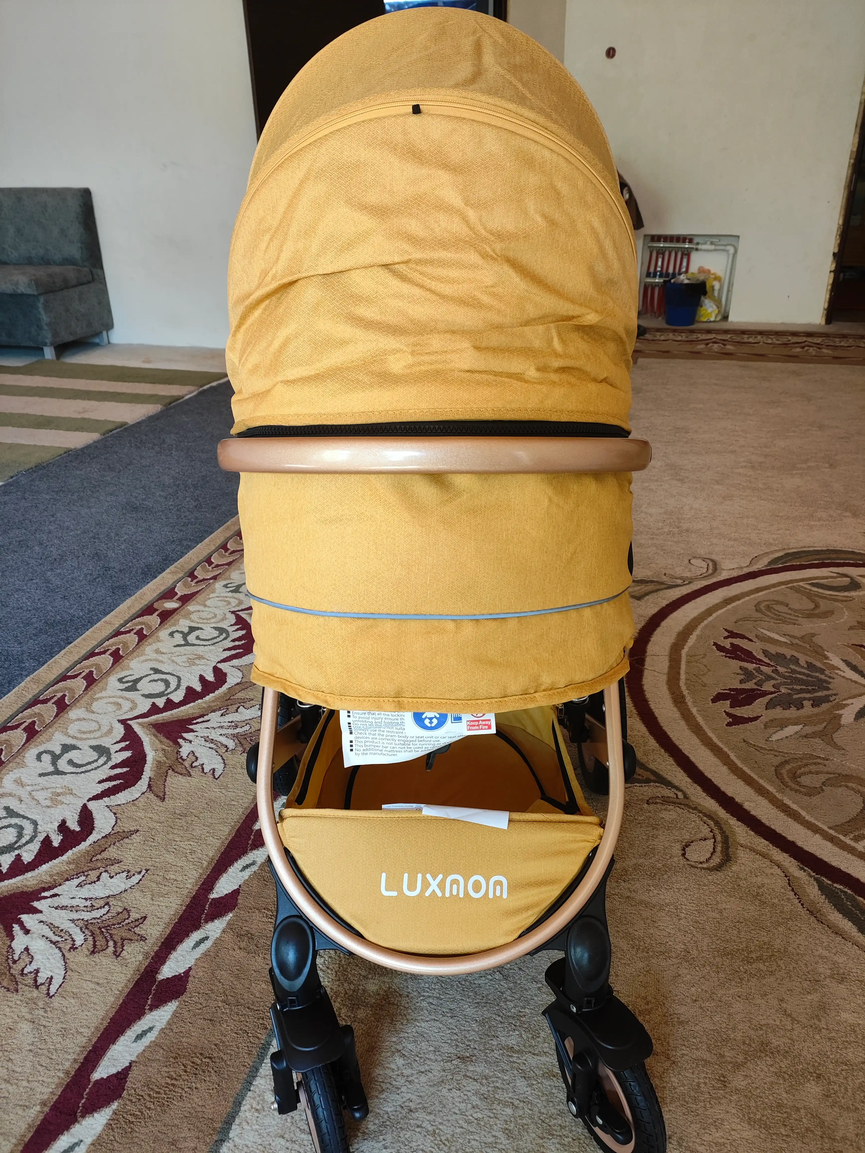 LUXMOM 518 2 tasi 1 da bolalar aravachasi, barcha mavsumiy transformer