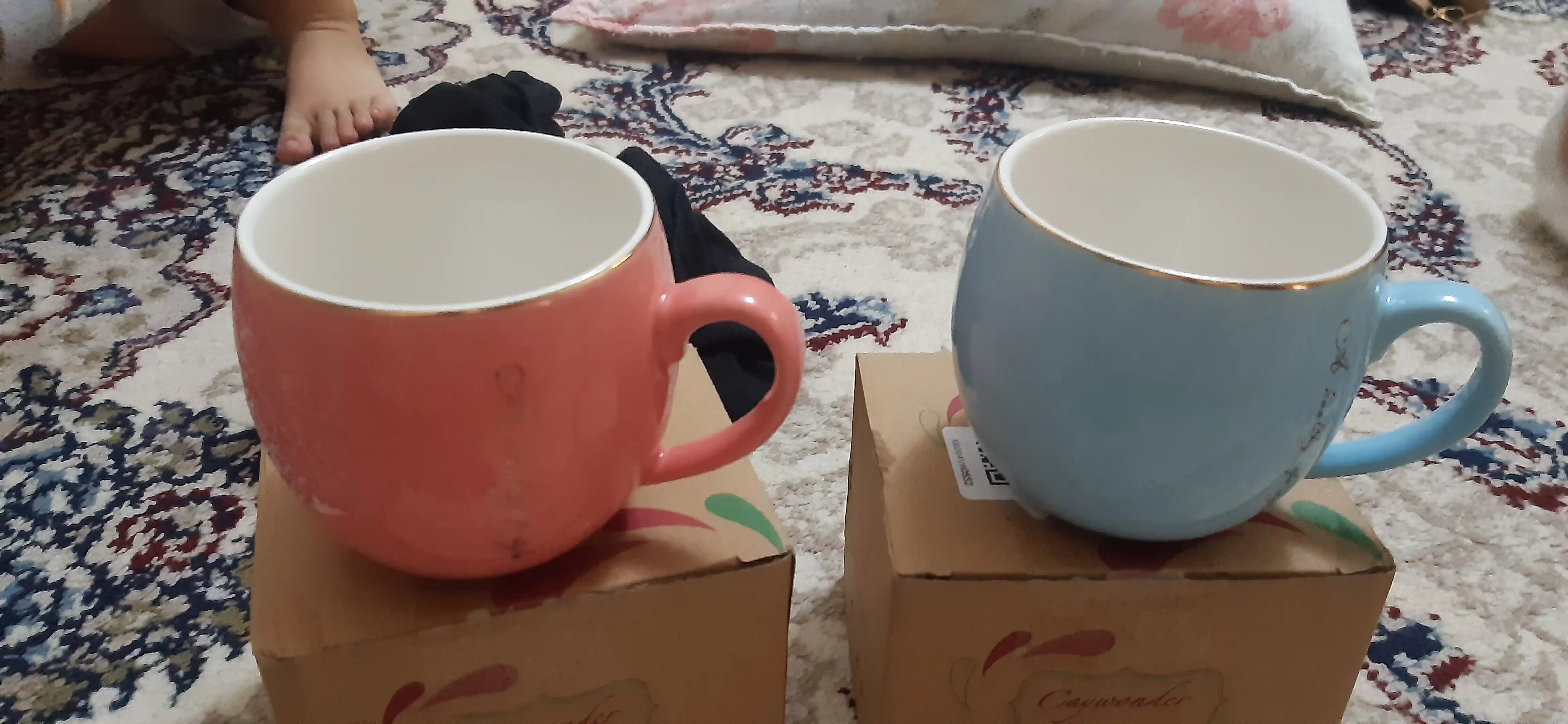 Keramik krujka, 320 ml, har xil ranglar