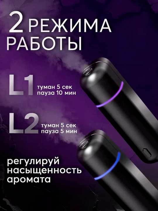 Havo tozalagich, elektr aromadiffuzor, simsiz, 6 ta xushbo‘y hidli, Ultrasonic