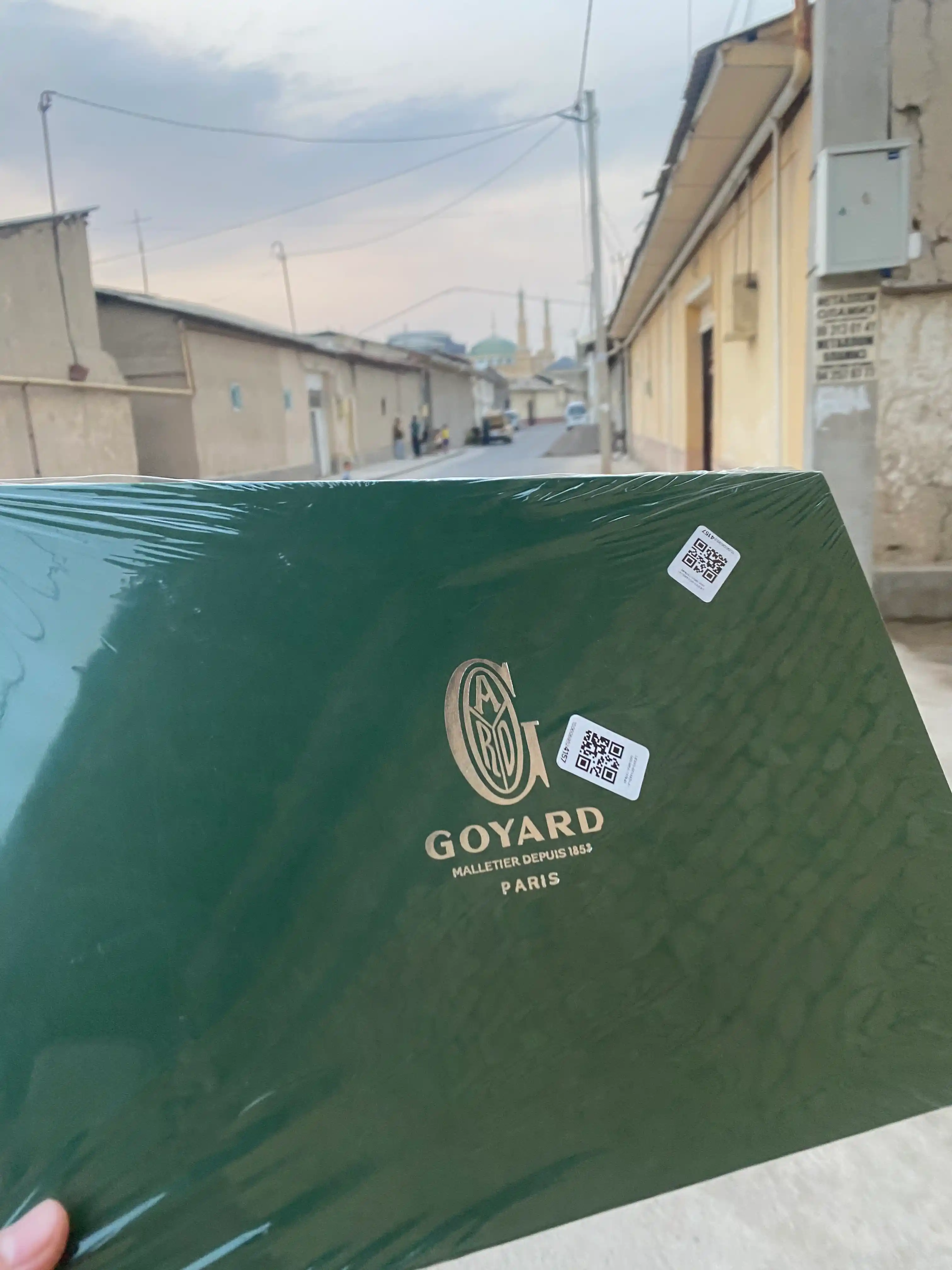 Goyard qo‘l sumka-klatch, barsetka erkaklar va ayollar uchun, zamonaviy dizayn karobkali