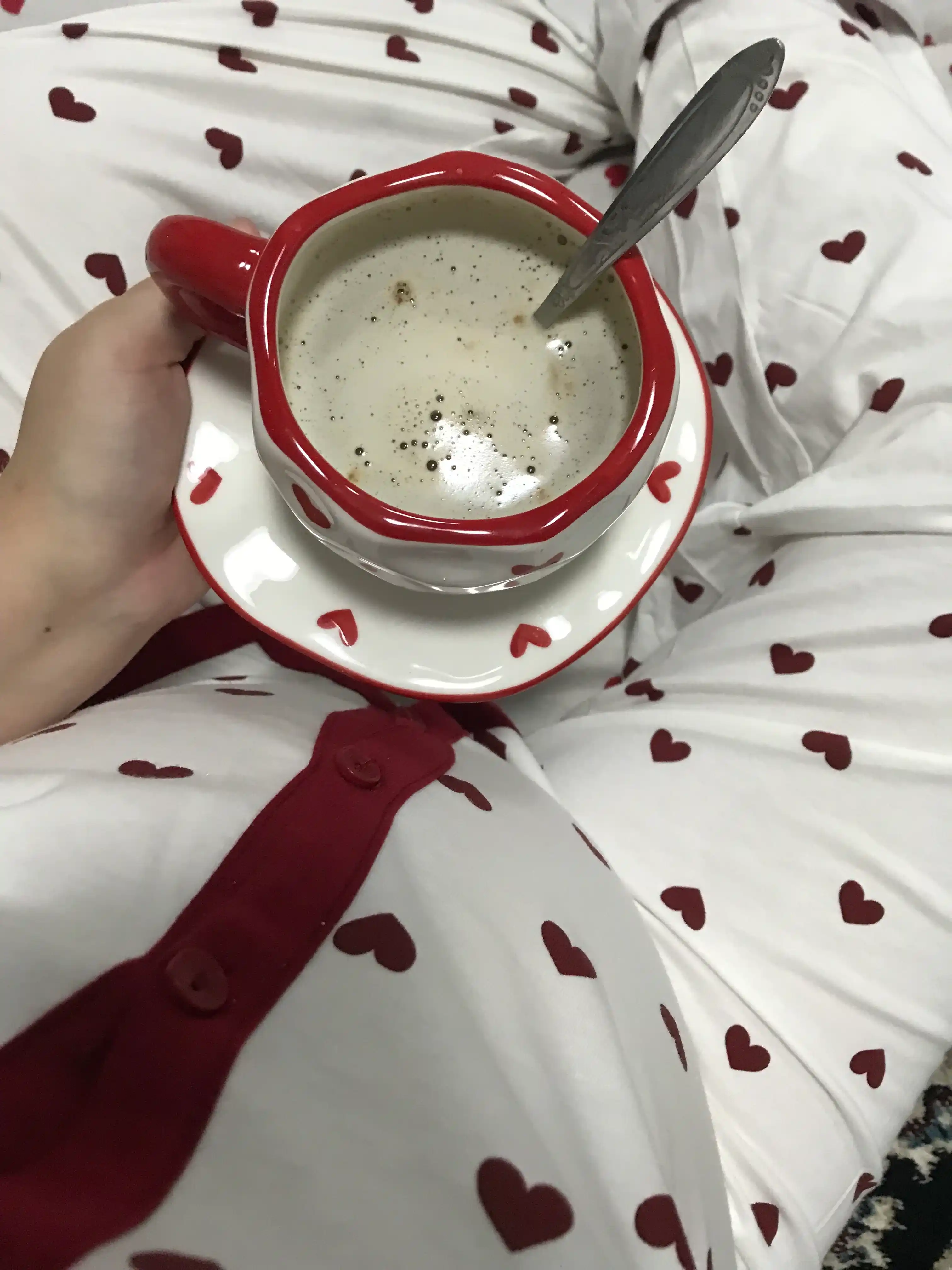 280 ml choy to'plami – likopchali krujka, choy va qahva uchun keramik chashka