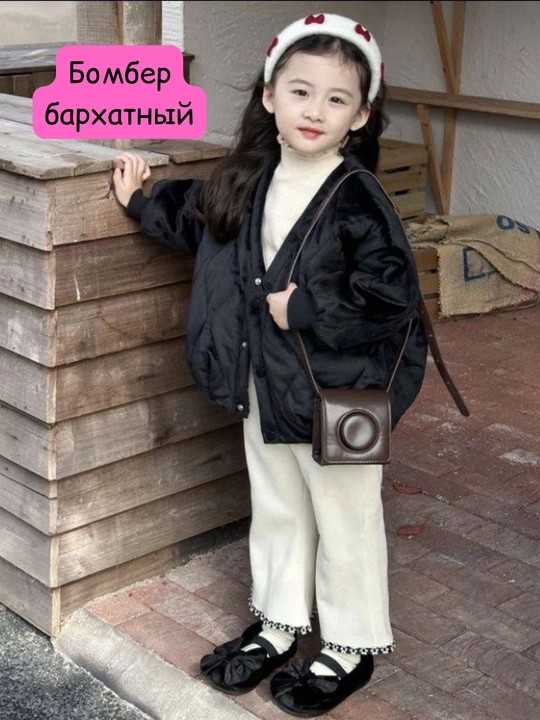 Куртка-пуховик для девочек и мальчиков, для зимы
