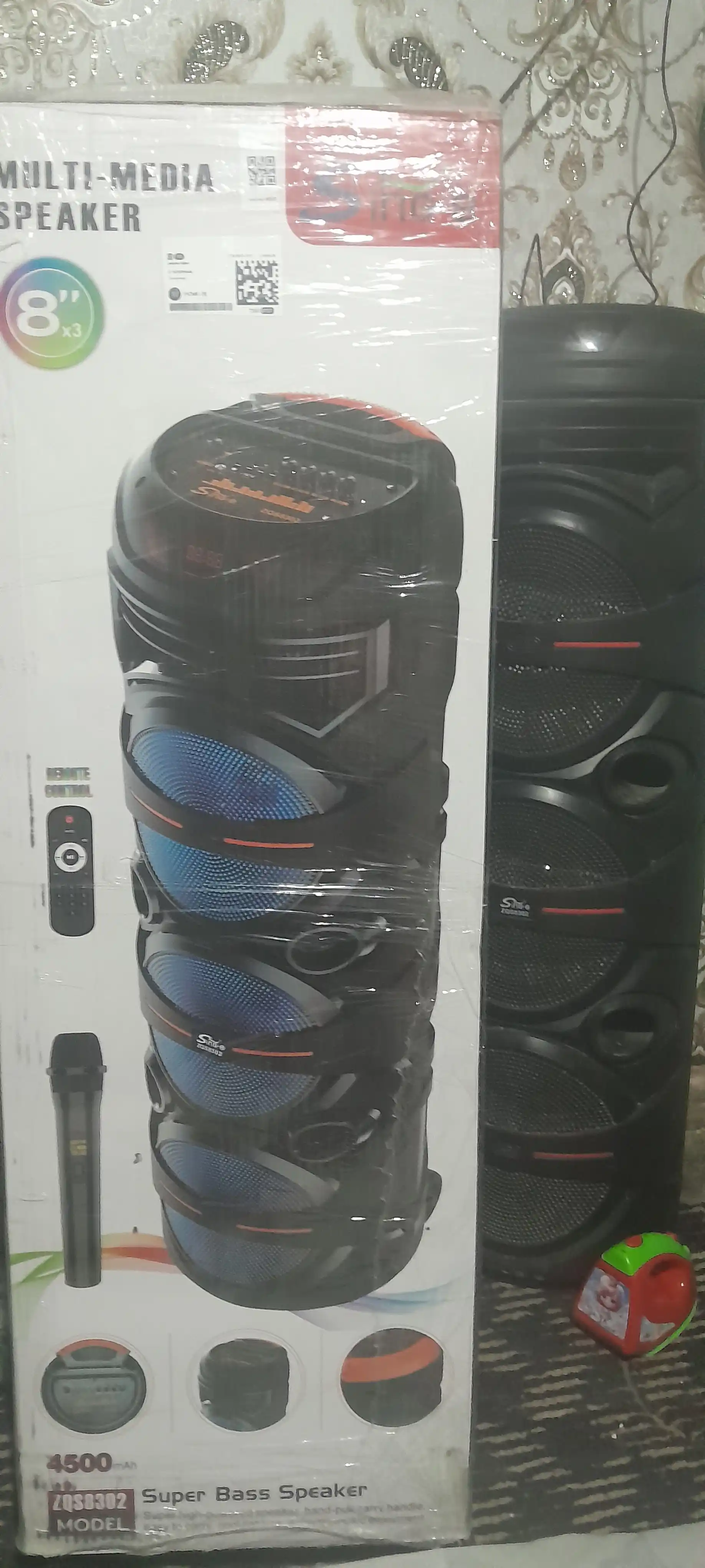 Караоке колонка Sing-e ZQS-8221, ZQS-8301, ZQS-8302, ZQS-8220S, Bluetooth, RGB, с микрофоном и пультом 