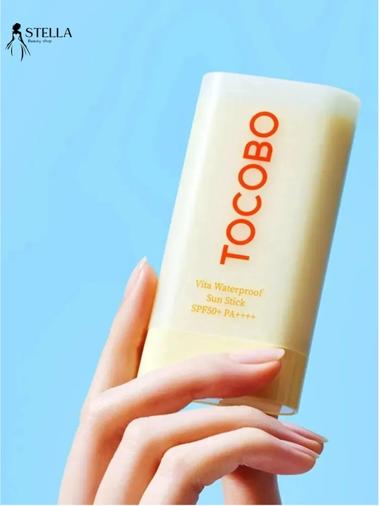 Tocobo vitaminli quyoshdan himoya qiluvchi yuz tayoqchasi-Vita waterproof sun stick, 18 g