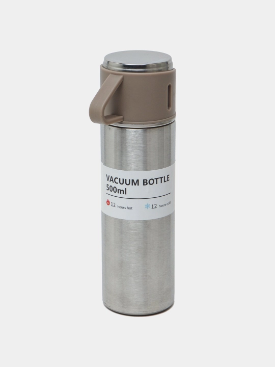 Termos - termokrujka, 3 piyoladan iborat sovg‘a to‘plami, 500 ml