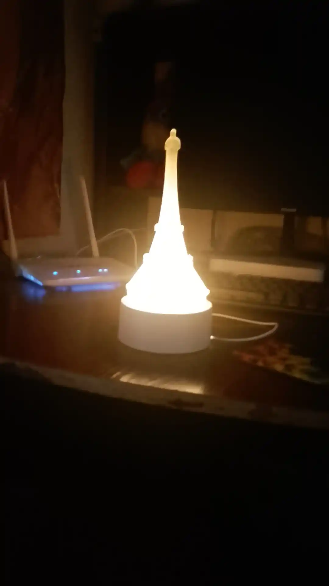 3D chiroq LED tungi chiroq, USB, 15 turdagi