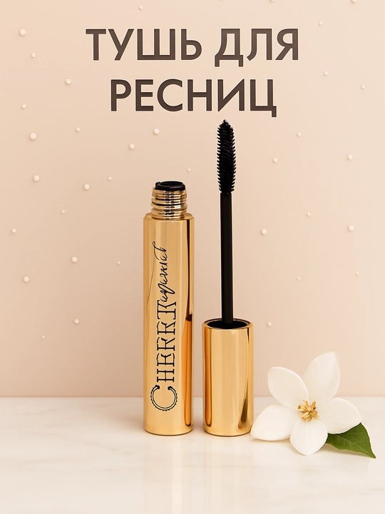 Тушь для ресниц со сценическим эффектом, черная, 9 мл - 