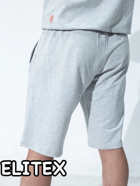 Erkaklar shortigi sport ELITEX, paxta trikotaj, elastik belbog‘li, S–3XL