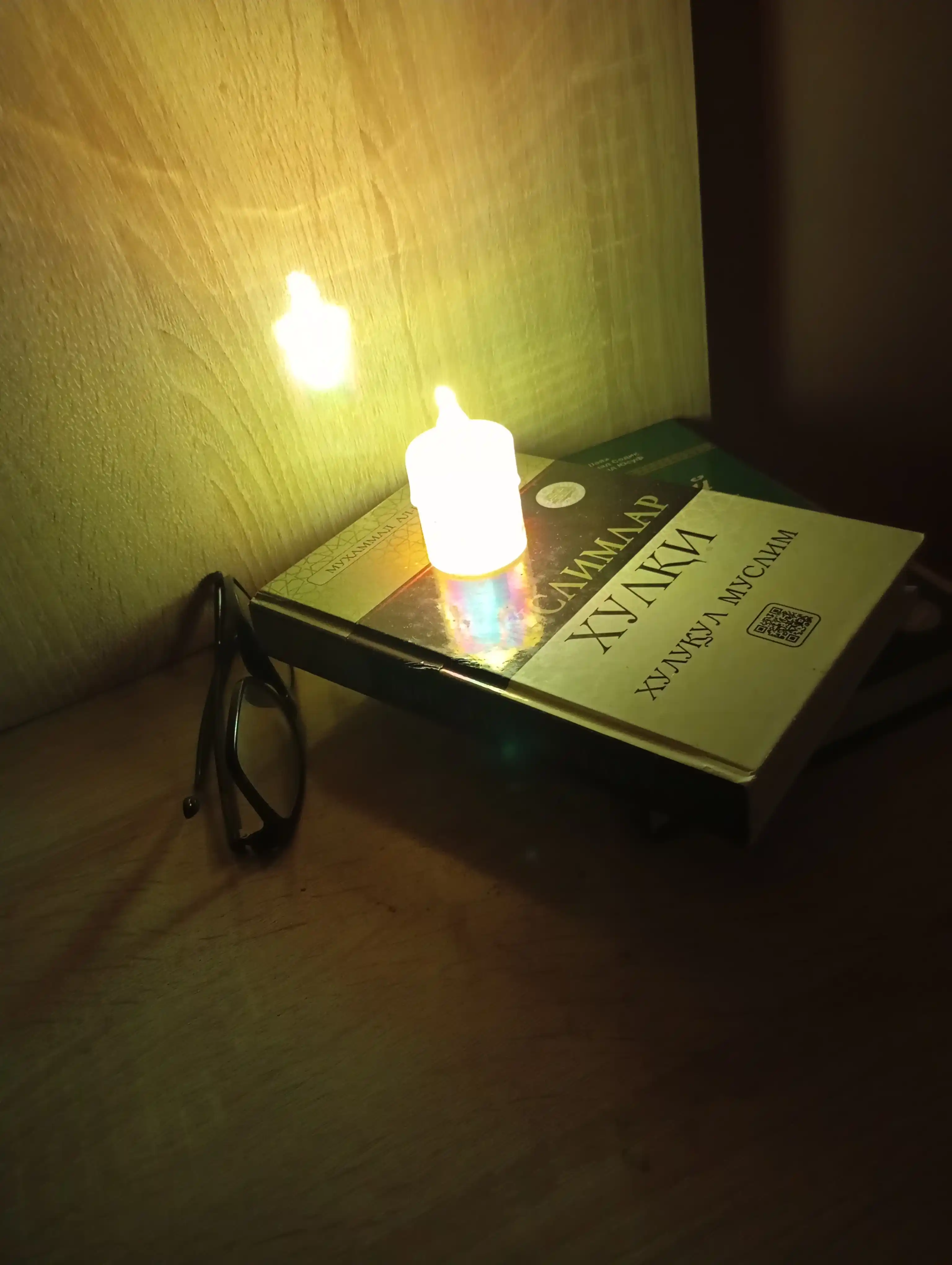 LED sham, batareykali, lampa, dekorativ va ramazon oyi uchun led shamchalar