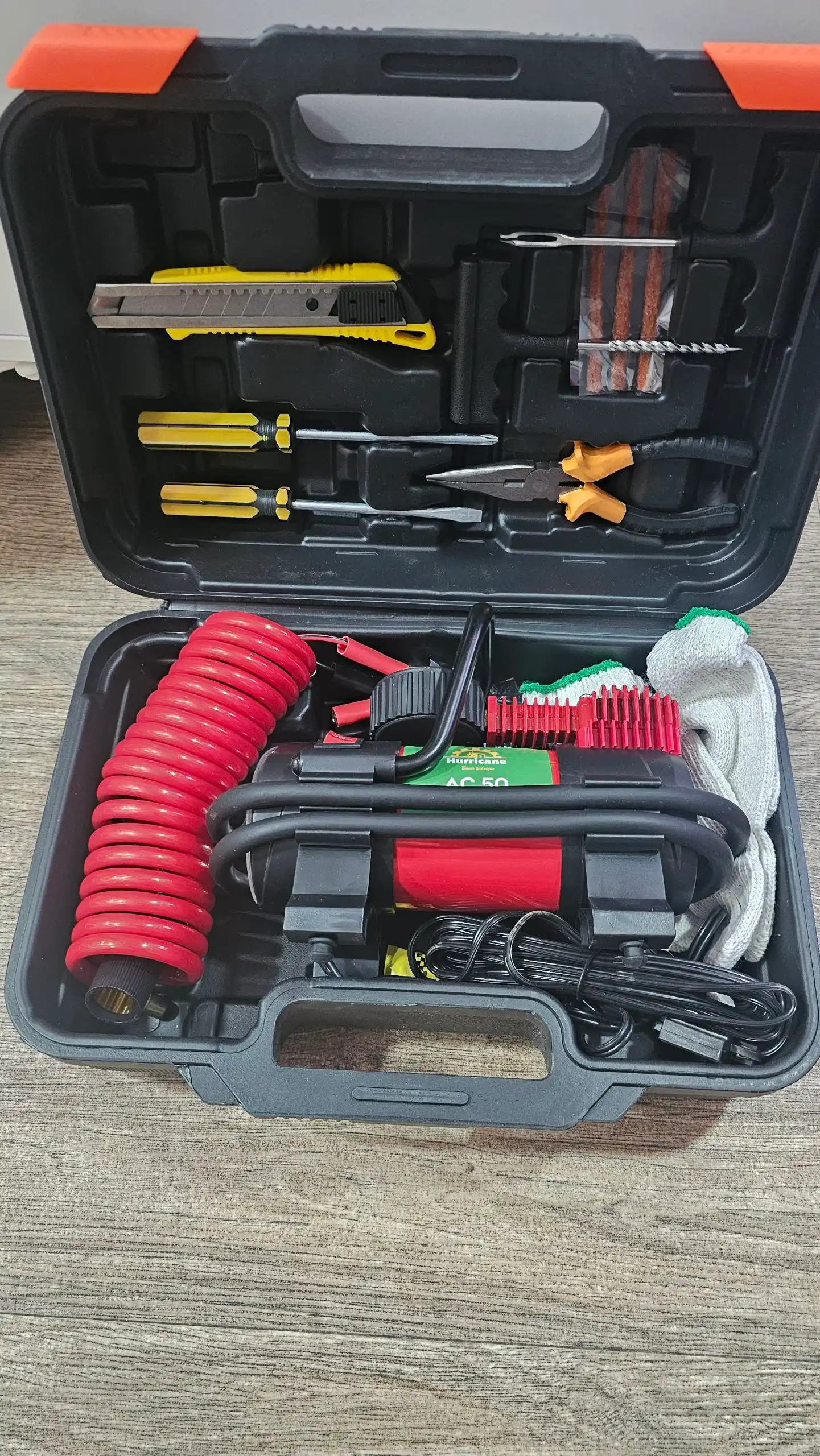 Avtomobil kompressor nasosi, 12V, to‘plam