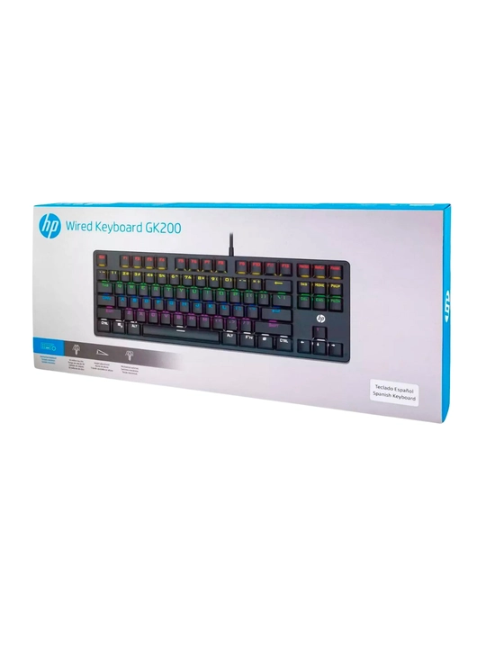 HP GK100F, HP GK200 White mexanik, RGB yoritgichli, o‘yin klaviaturasi
