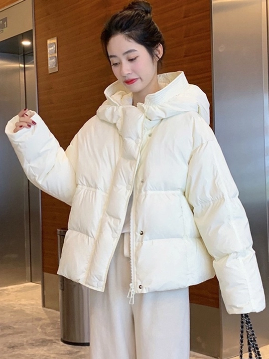 Qishki, kalta issiq kurtka, ayollar momig‘i, qish uchun - EllyFashion
