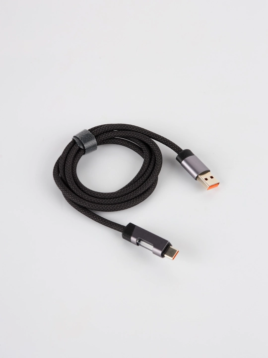 Кабель type-c usb 4 в 1 быстрая зарядка телефона светящийся