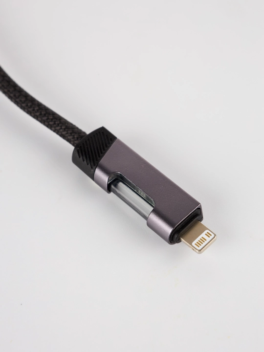 Кабель type-c usb 4 в 1 быстрая зарядка телефона светящийся