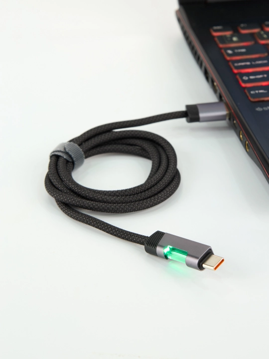 Кабель type-c usb 4 в 1 быстрая зарядка телефона светящийся
