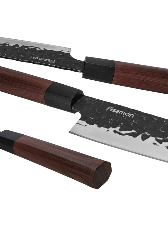 FISSMAN KENDO pichoqlar to‘plami, magnitli planka va charx bilan 6 ta buyum