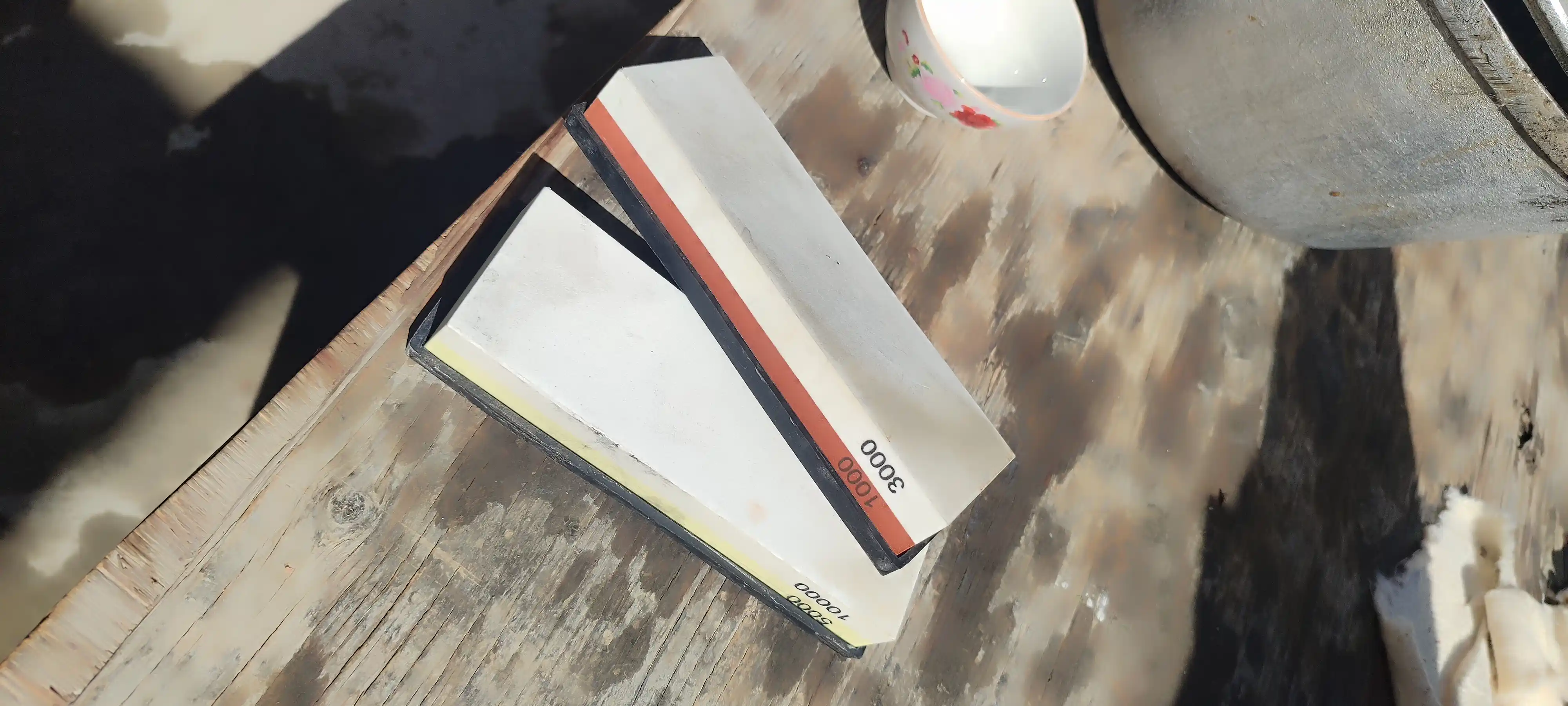 Pichoq o'tkirlash uchun ikki tomonlama qayroq toshlar, 180×60×30 mm