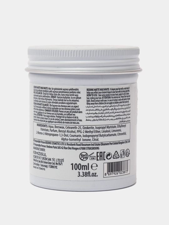 RedOne Matte Hair Wax Black & White – mat soch voski, kuchli fiksatsiya