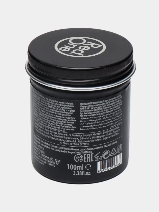 RedOne Matte Hair Wax Black & White – mat soch voski, kuchli fiksatsiya