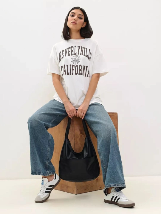 Ayollar sumkasi, yelka orqali taqiladigan, eko charmdan