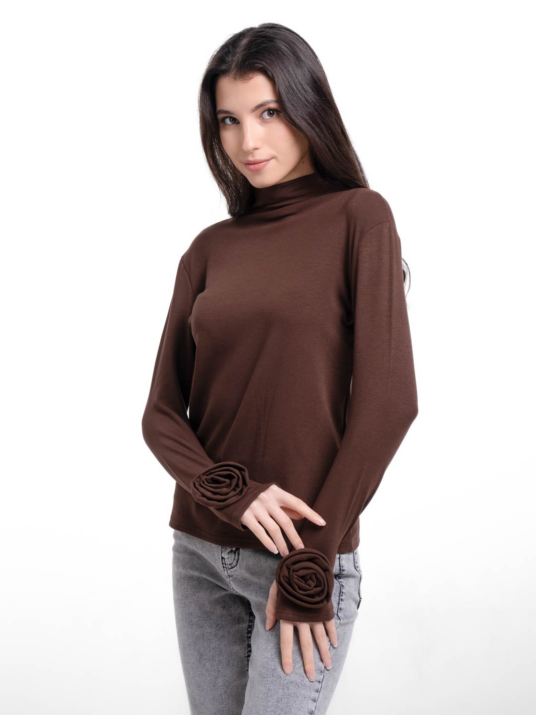 Ayollar longslivi atirgulli uzun yeng, kaliforniya matosi, standart 40-50