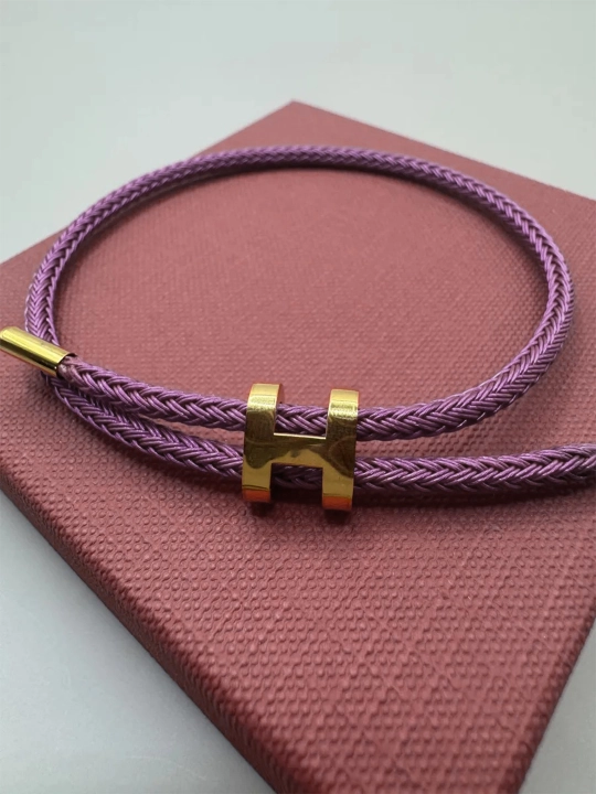 Бижутерный браслет HERMES универсальный, без размера, аксессуар для мужчин и женщин