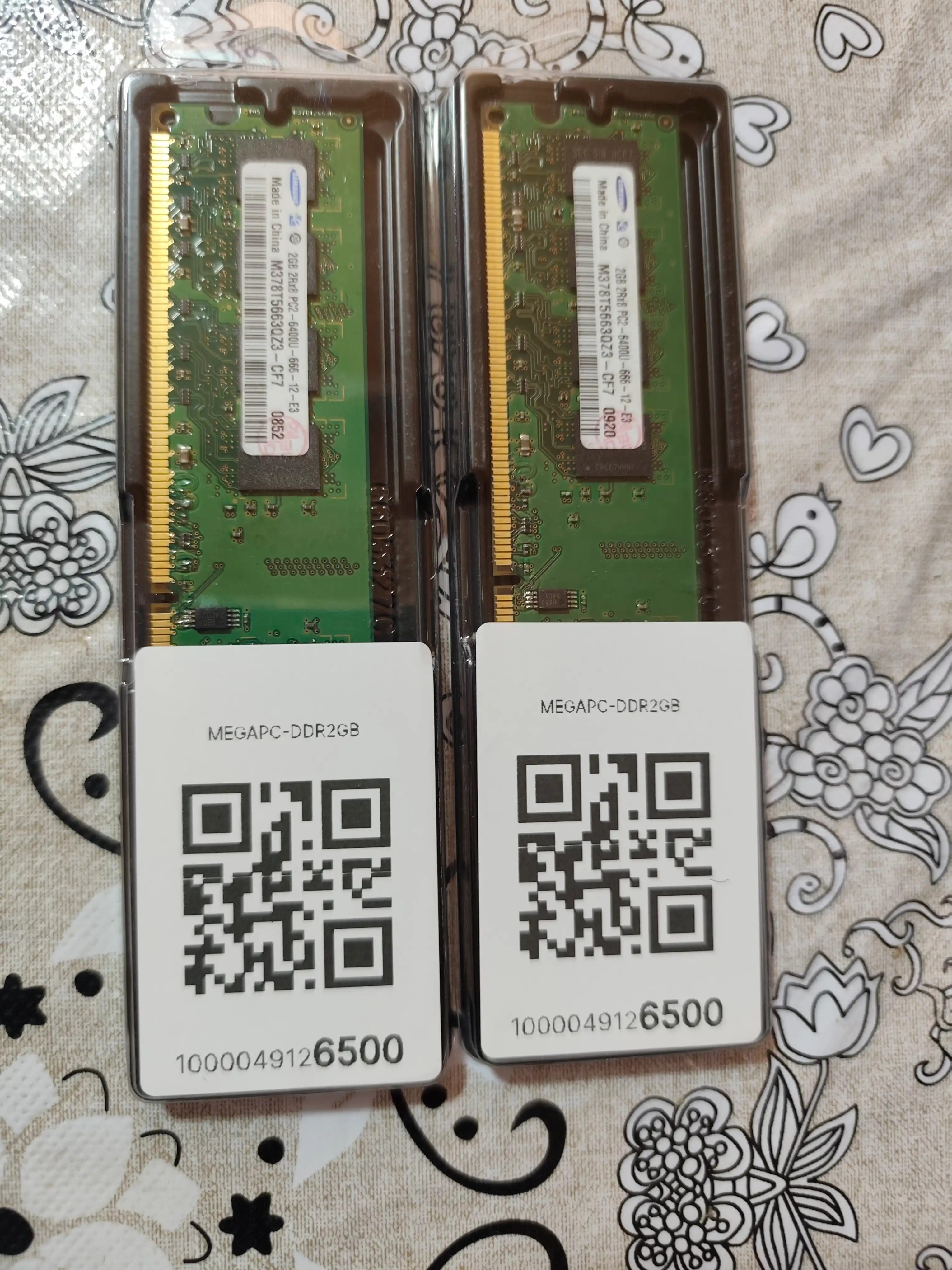 Operativ xotira ddr2, 2gb, 800mhz kompyuter uchun PC2-6400U OZU