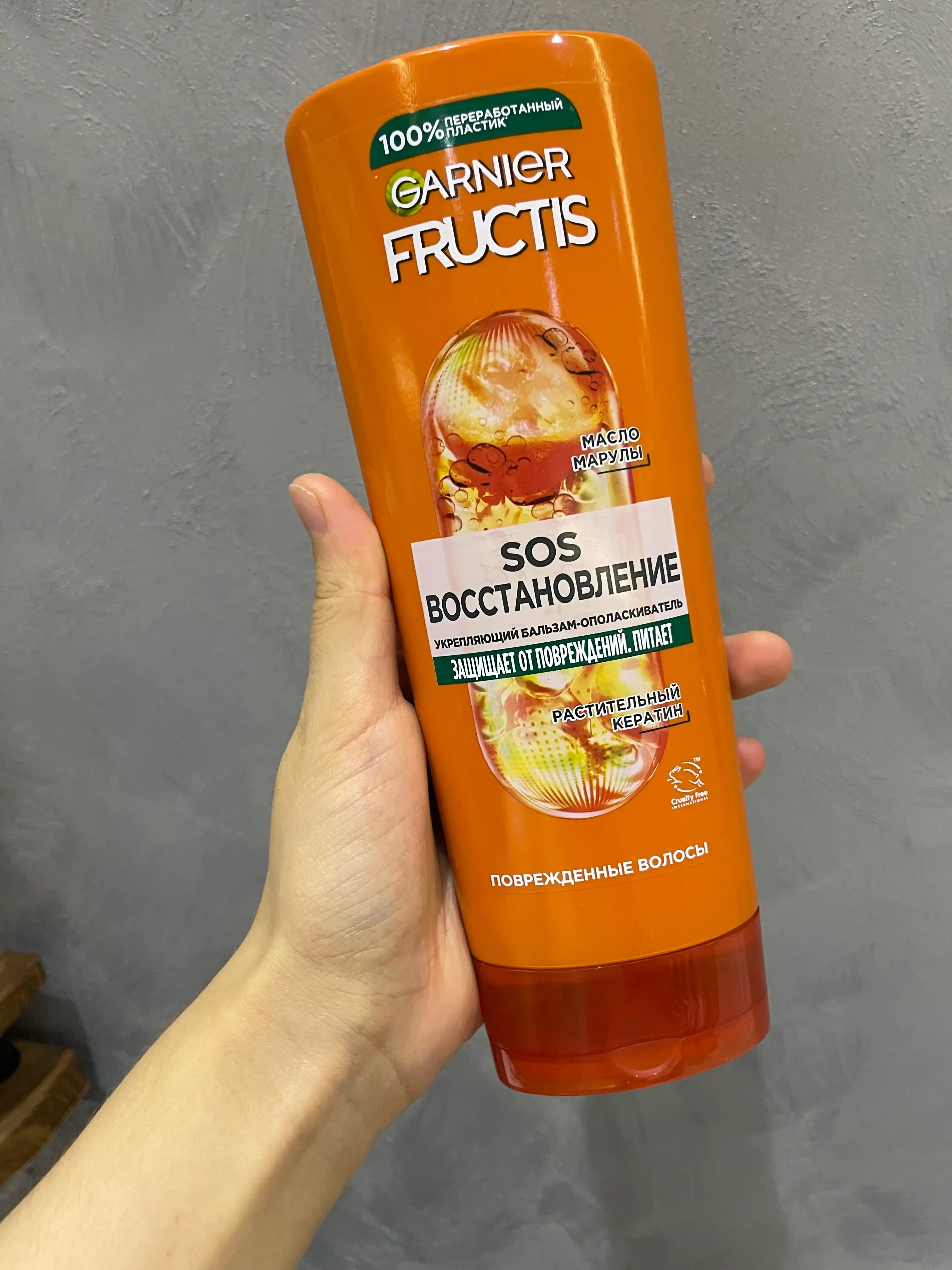 Garnier Бальзам для волос Fructis SOS Восстановление с кератином для укрепления, 387 мл