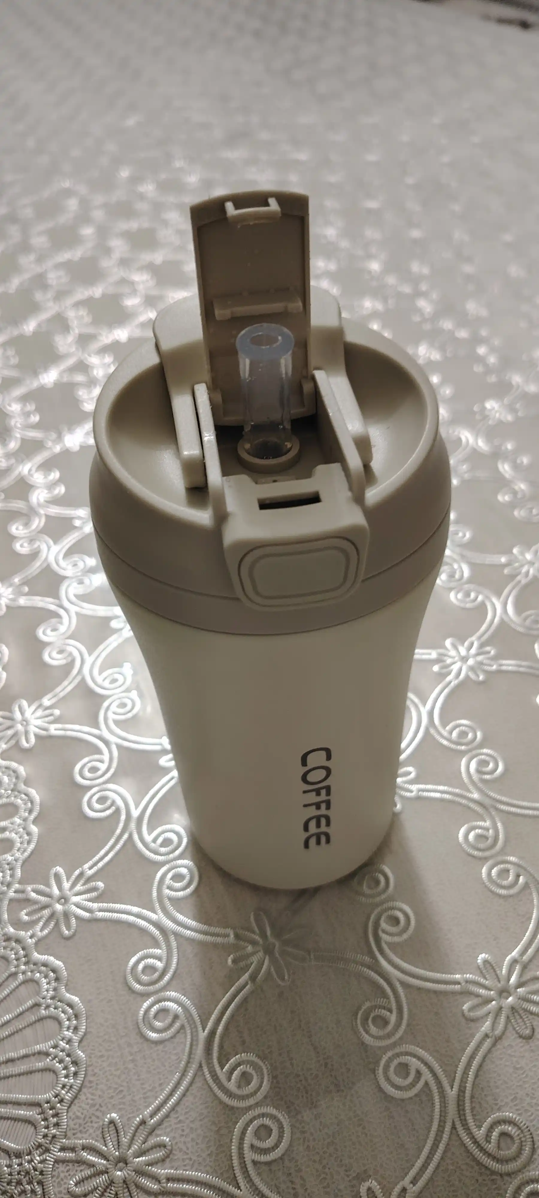 Choy va qahva uchun zanglamaydigan po'latdan tayyorlangan termosli krujka, 520 ml gacha