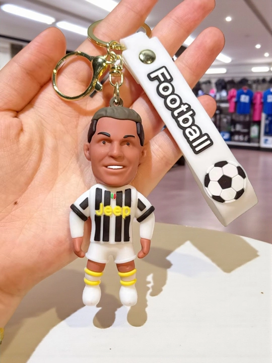 3D hajmli kalit zanjir, silikon, futbol - 