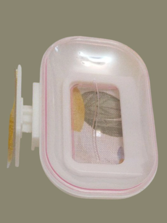 Совун идиши, plastik sovun idishi – qopqoqli, ikki qavatl