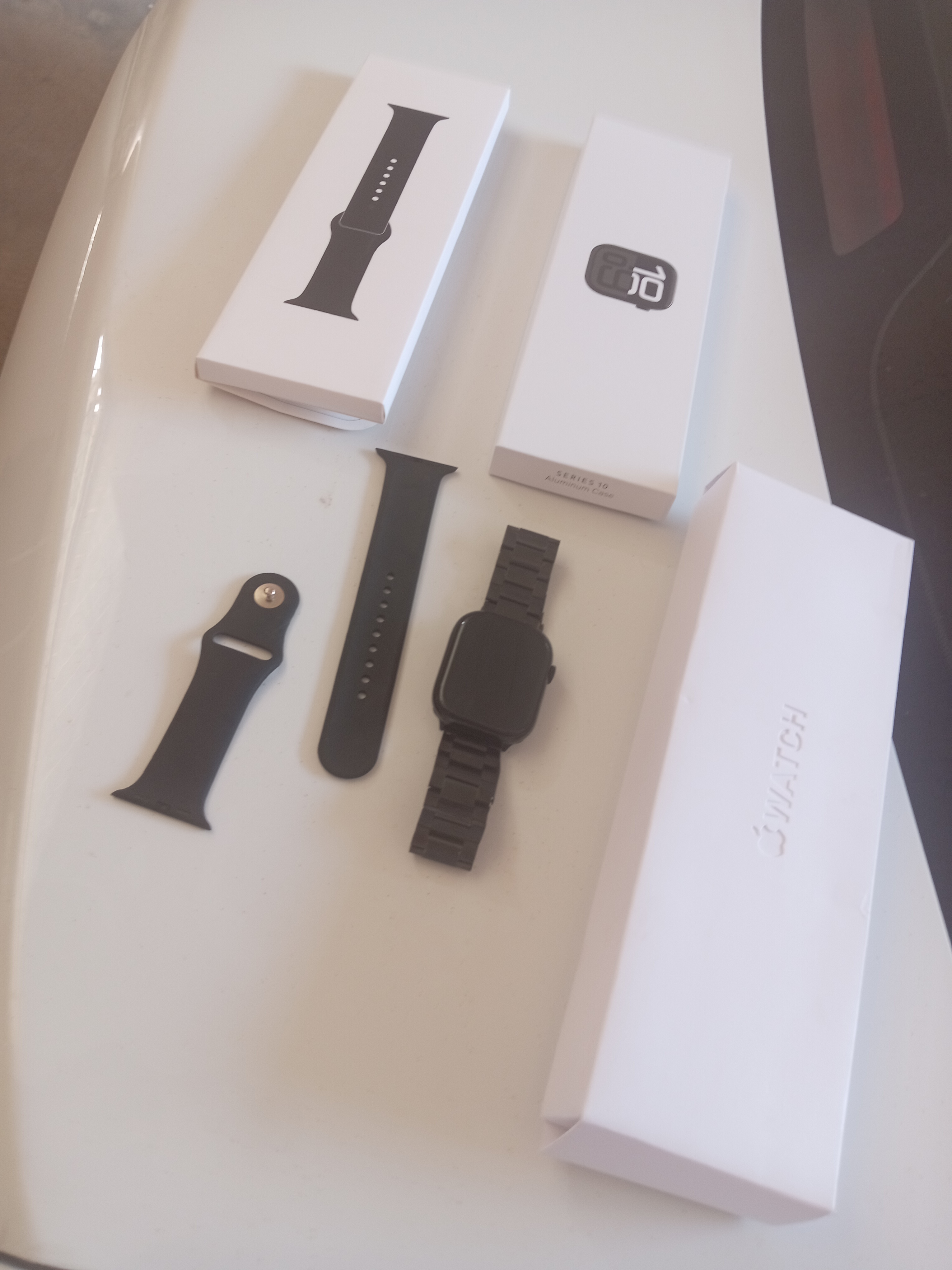 Умные Часы Smart Watch Series 10,46 мм, AMOLED Экран, Bluetooth Звонки, 2Ремешка, Jet Black