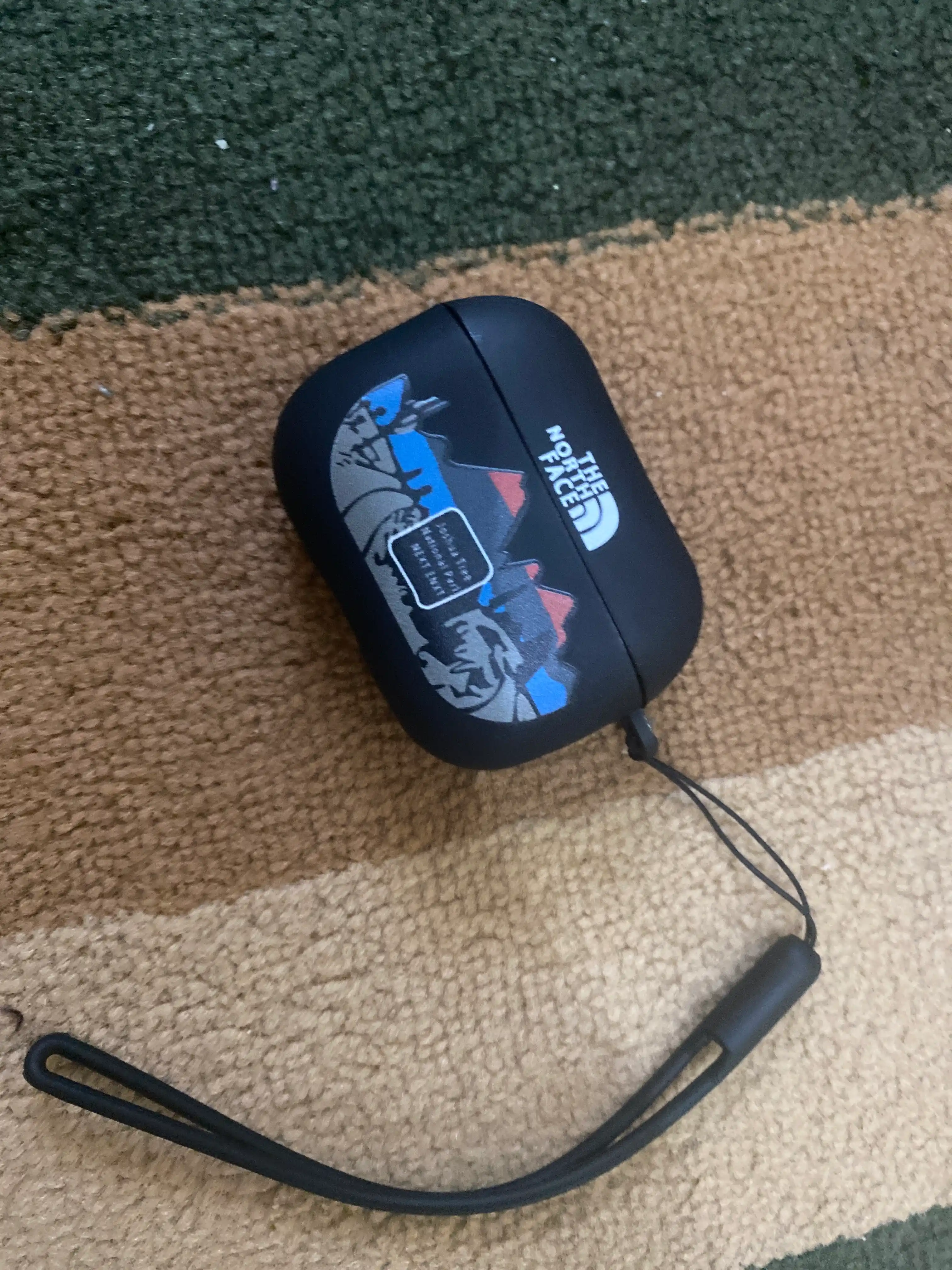 Чехол для наушников AirPods PRO, 3, 2 Pro, силиконовый, с притом The North Face
