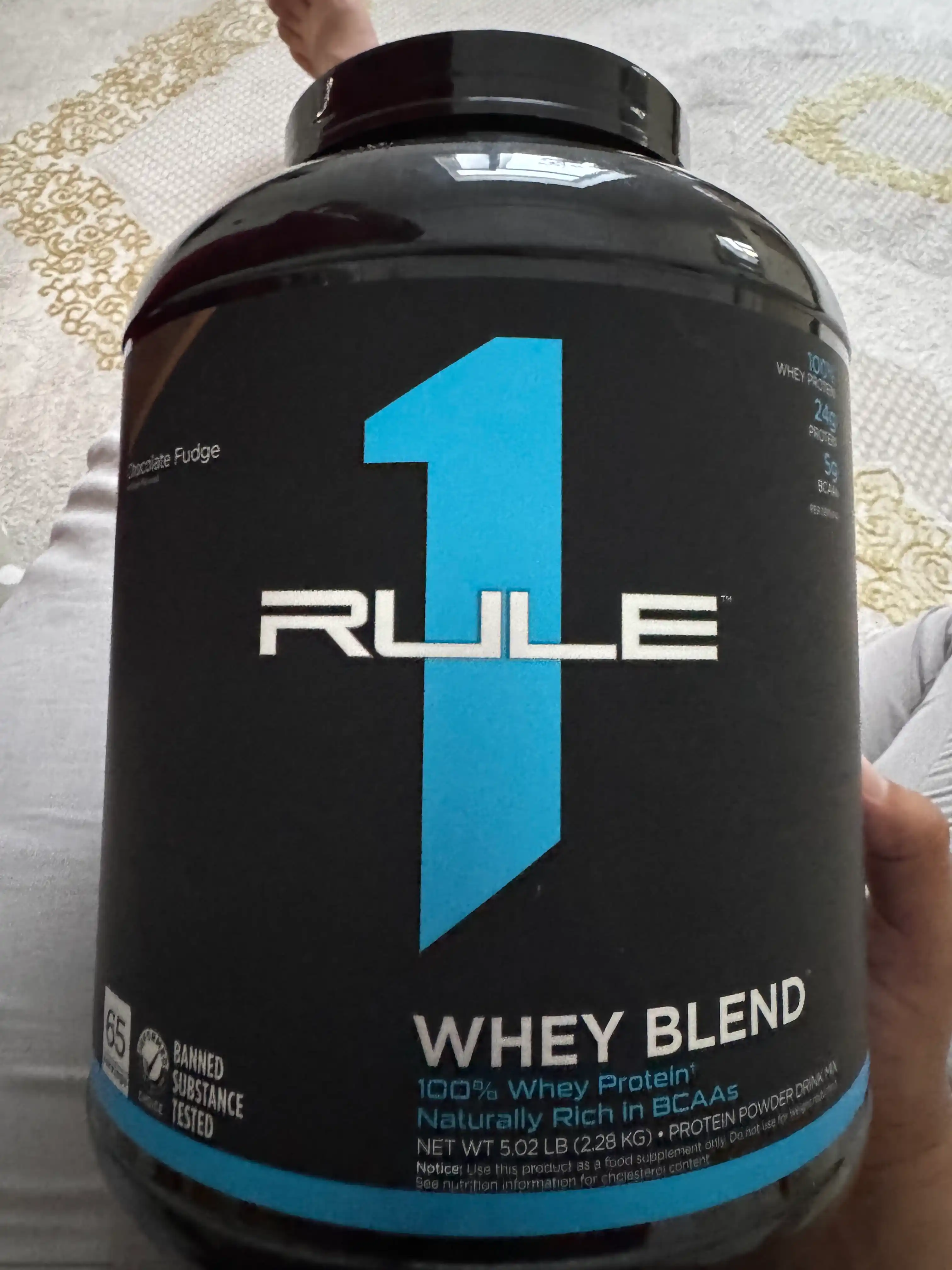 RULE1 WHEY blend protein, 0.4 g, 0.9 g, 2.3 kg, 4.6 kg, oqsil muskul o'stirish uchun