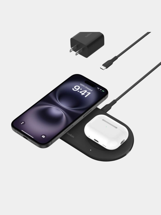 Simsiz zaryadlash 2in1 Belkin 15w dual pads