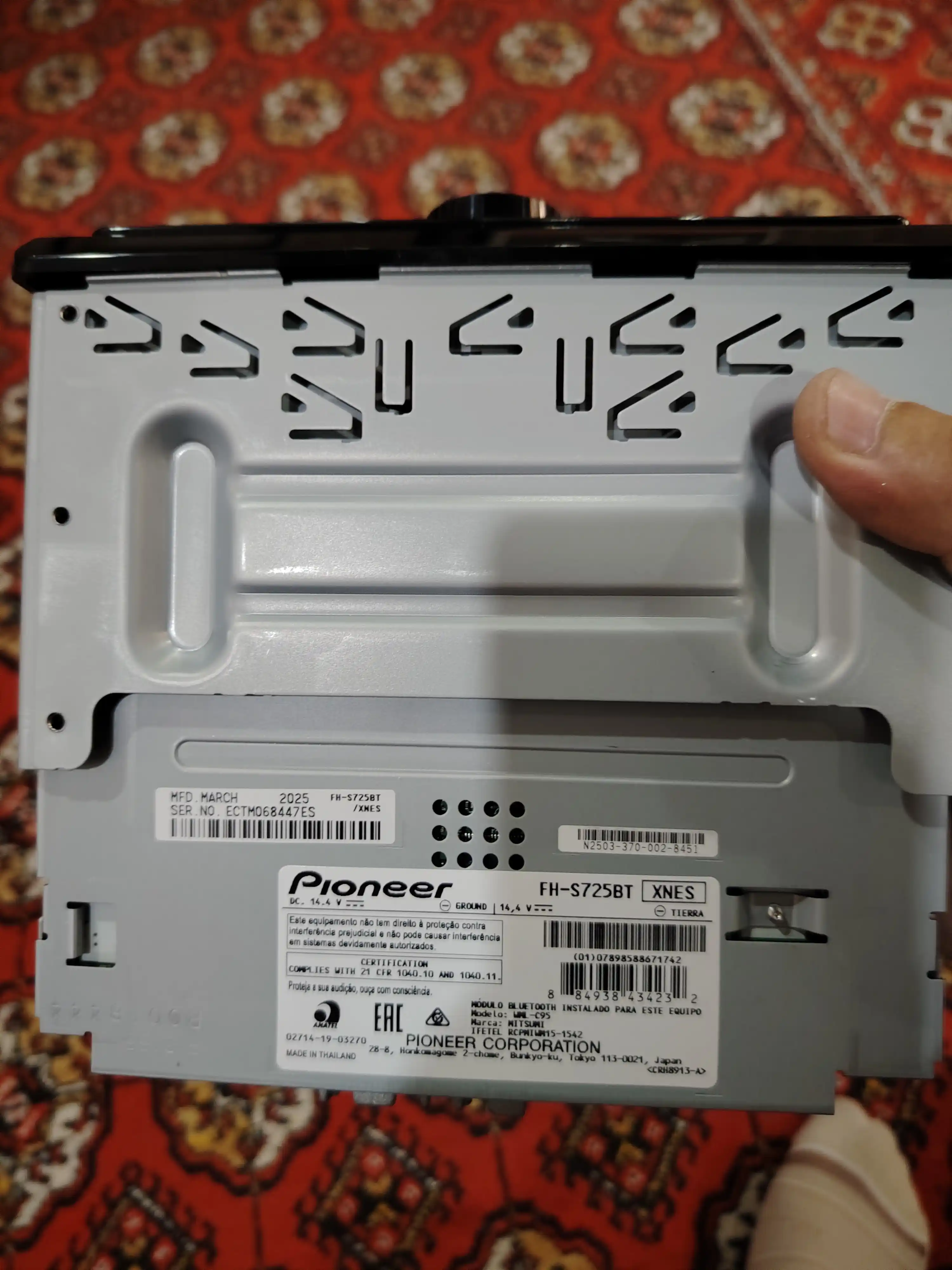 Автомагнитола Pioneer FH-S725BT, с технологией Bluetooth