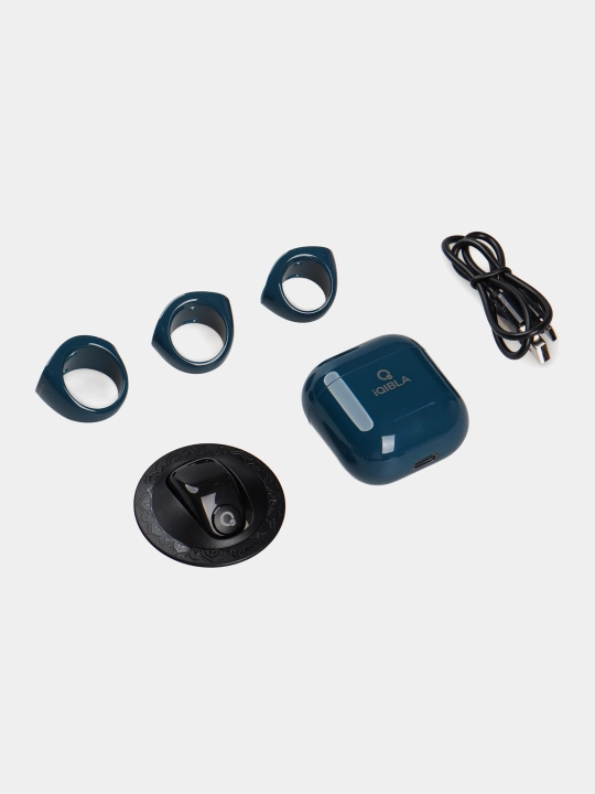 Elektron Tasbeh Zikr Ring Jood, zaryad keysi bilan, namoz vaqti eslatmasi, universal uzuk