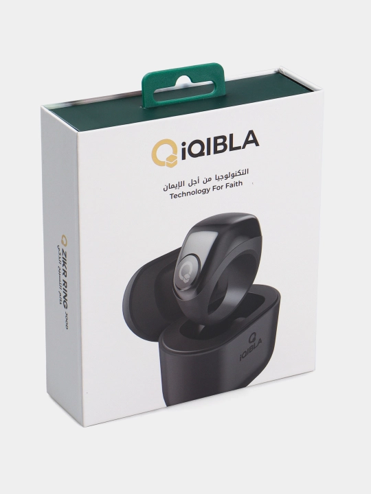 Elektron Tasbeh Zikr Ring Jood, zaryad keysi bilan, namoz vaqti eslatmasi, universal uzuk