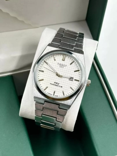 Tissot PRX Powermatic 80 — мужские классические автоматические часы — MICRO1-PRX35-БЕЛЫЙ