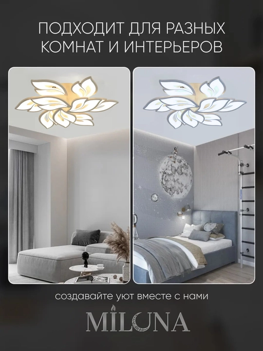 Shift qandil, yorug‘lik diodli, pultli, 3 xil yoritish rejimi, yorqinlikni sozlash