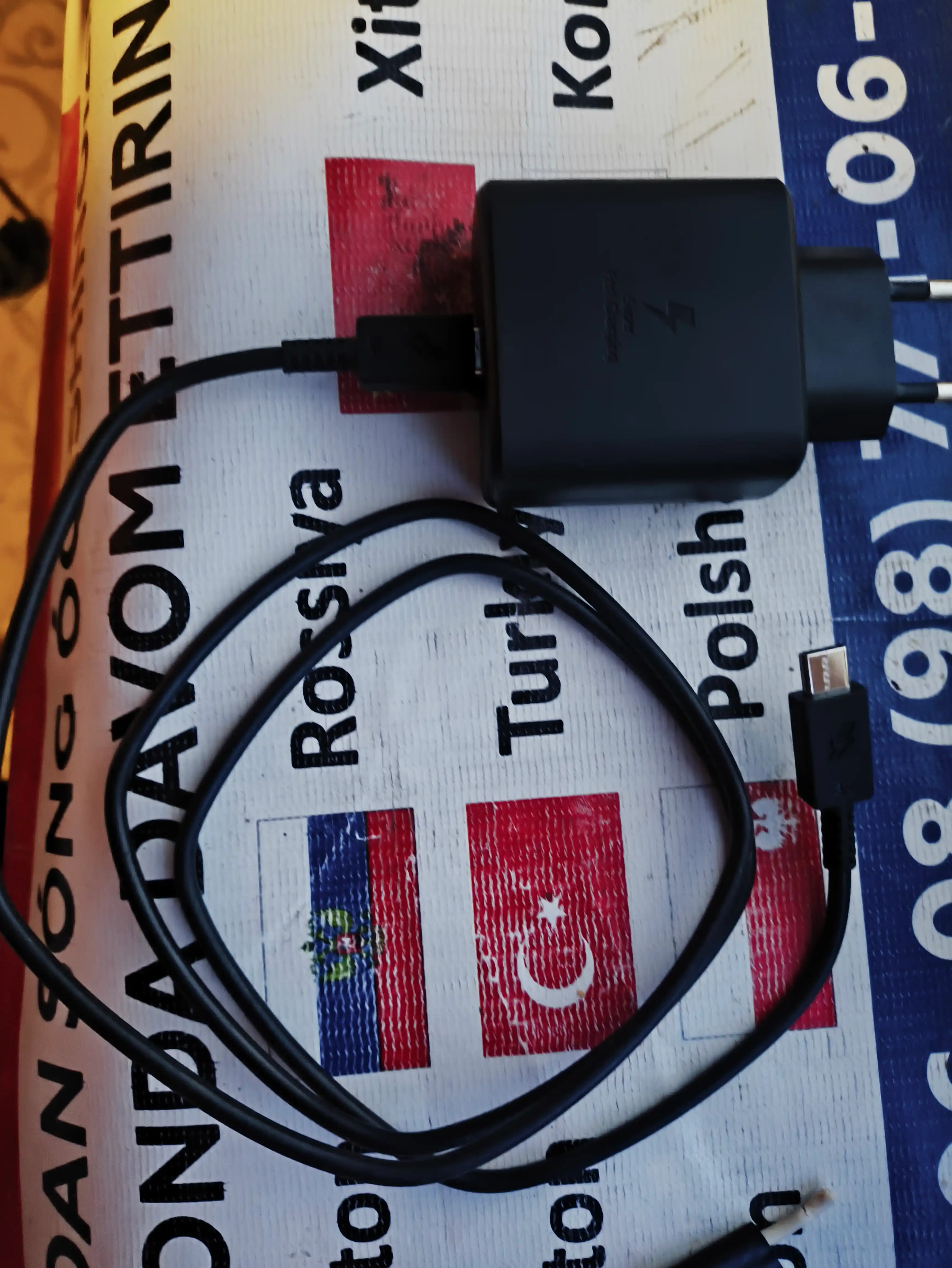 Зарядное устройство Samsung 45 Вт, 25 Вт, кабель Type-C, быстрое зарядное устройство
